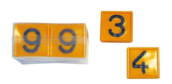 Nummern für Nylon-Halsmarkierungsband F 80, 10 Pack