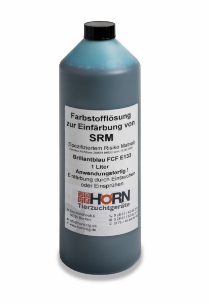 SRM-Farbstofflösung, 1 Ltr., Brillantblau FCF H 5811